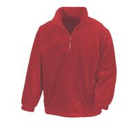 Result Plain 1/4 Zip Neck Polar Fleece Warm Heavyweight Pullover Jumper Unisex