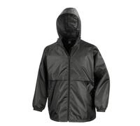 Result Plain Lightweight Waterproof Windproof Jacket Coat Concealed Hood
