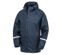 Result Prism PU Waterproof Jacket With Reflective Bands and Zipper Pockets