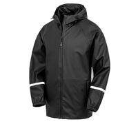 Result Prism PU Waterproof Jacket With Reflective Bands and Zipper Pockets