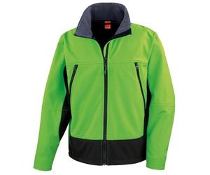 Result R120X Mens Activity Softshell Jacket - Vivid Green/Black - 2XL