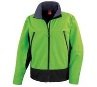 Result R120X Mens Activity Softshell Jacket - Vivid Green/Black - L