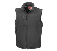 Result R123A Softshell Bodywarmer - Black/Black, 2X-Large
