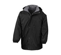 Result R160A Reversible Stormdri 4000 Fleece Jacket - Black/Grey, Medium