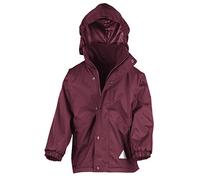 Result R160J Reversible Stormdri 4000 Fleece Jacket - Burg/Burg, Large/Size 9/10