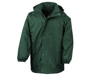 Result R160JY Kids Reversible StormDri 4000 Fleece Jacket - Bottle Green/Bottle Green - 9-10 Years