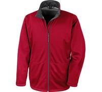 Result R209M Men's Softshell Zipped Jacket with Microfleece Interior - Red - X-Large