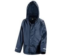 Result R227JY Kids Waterproof Over Jacket - Navy - 11-12 Years