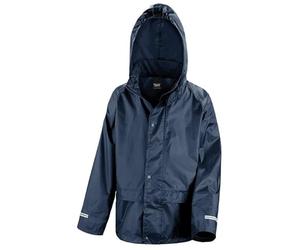 Result R227JY Kids Waterproof Over Jacket - Navy - 9-10 Years