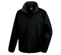 Result R231M Core Printable Softshell Jacket - Black/Black - S