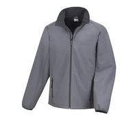 Result R231M Core Printable Softshell Jacket - Charcoal/Black - 2XL