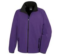 Result R231M Core Printable Softshell Jacket - Purple/Black - 3XL