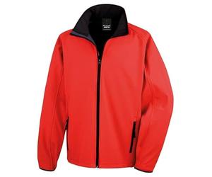Result R231M Core Printable Softshell Jacket - Red/Black - L