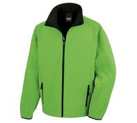 Result R231M Core Printable Softshell Jacket - Vivid Green/Black - 2XL