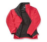 Result R231M Printable Softshell Jacket - Red/Black, Large