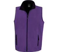 Result Softshell Bodywarmer R232M Printable – Purple/Black, Small
