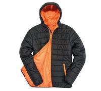 Result R233X Mens Soft Padded Jacket - Black/Orange - XL