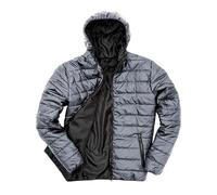 Result R233X Mens Soft Padded Jacket - Frost Grey/Black - M