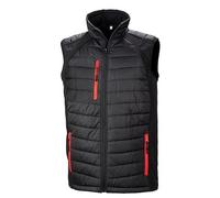 Result R238X Black Compass Padded Gilet - Black/Red - L