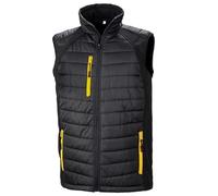 Result R238X Black Compass Padded Gilet - Black/Yellow - 2XL