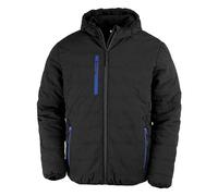Result R240X Recycled Compass Padded Winter Jacket - Black/Royal Blue - 2XL