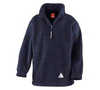 Result R33JY Kids Zip Neck Polartherm Fleece - Navy - 6-8 Years