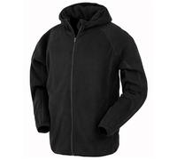 Result R906X Recycled Hooded Microfleece Jacket - Black - M