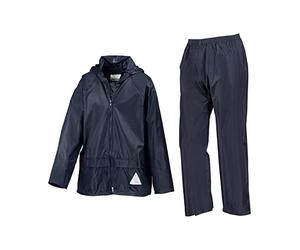 Result R95JY Kids Waterproof Jacket And Trouser Set - Navy - 5-6 Years