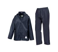 Result R95JY Kids Waterproof Jacket And Trouser Set - Navy - 9-10 Years