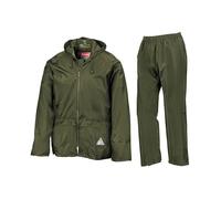 Result R95X Mens Waterproof Jacket And Trouser Set - Olive - L
