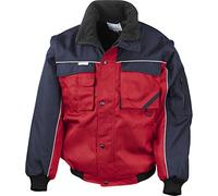 Result RE71A Work-Guard Zip Sleeve Heavy-Duty Pilot Jacket - Red/Navy, X-Large