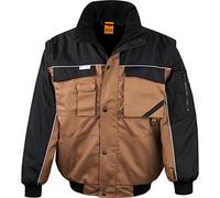 Result RE71A Work-Guard Zip Sleeve Heavy-Duty Pilot Jacket - Tan/Black, X-Large