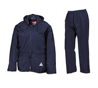 Result RE95A Heavyweight Waterproof Jacket/Trouser Suit - Navy, Large