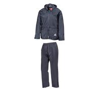 Result RE95A Heavyweight Waterproof Jacket/Trouser Suit - Navy, Medium