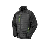 Result Recycled Compass padded softshell jacket - Unisex, 100% Polyester