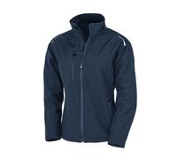 Result Recycled Ladies 3-Layer Waterproof Softshell Jacket | Black/Navy | XS-2XL