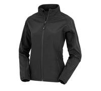 Result Ladies' Recycled 2-Layer Printable Softshell Extra Large Black
