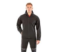 Result Recycled Mens 3-Layer Hood Softshell Jacket | Waterproof | Black | S-4XL