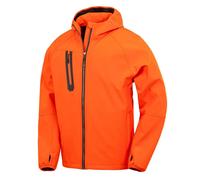Result Recycled Men's Printed 3 Layer Casual Soft Shell Jacket in Orange | Size: XS Result Recycled Orange XS