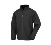 Result Childrens/Kids Double Layered Recycled Soft Shell Jacket (13-14 Years) (Black)