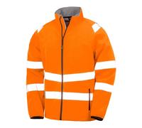 Result Recycled Printable Safety Softshell S Fluoresent Orange