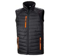 Result Compass Pad Softshell Gilet M Black/Orange