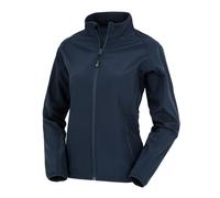 Result Genuine Recycled Womens/Ladies Softshell Printable Jacket (XXL) (Navy)