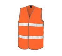 Result Safe-Guard Hi Vis Motorists Vest, Fluoresent Orange, L/XL. R200X