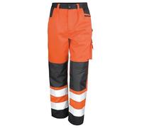 Result Safe-Guard R327X Mens Safety Cargo Trousers - Hi-Vis Orange - XL