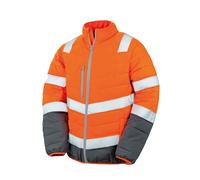 Result Safe-Guard Soft Padded ORANGE or YELLOW Safety Hi Viz Jacket Coat