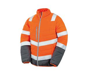 Result Safe-Guard Soft Padded ORANGE or YELLOW Safety Hi Viz Jacket Coat