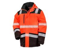Result Safeguard Extreme Tech Softshell, Fluorescent Orange/Black, Large. R475X