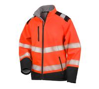 Result Printable Ripstop Safety Softshell M Fluorescent Orange/Black