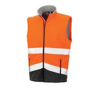 Result Softshell Gilet Safeguard – High Visibility, EN ISO 20471 Class 2, Waterproof, Printable